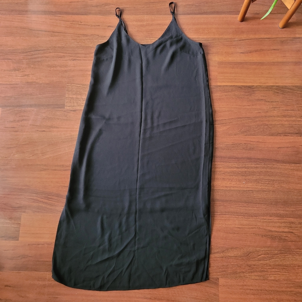 Black slip dress